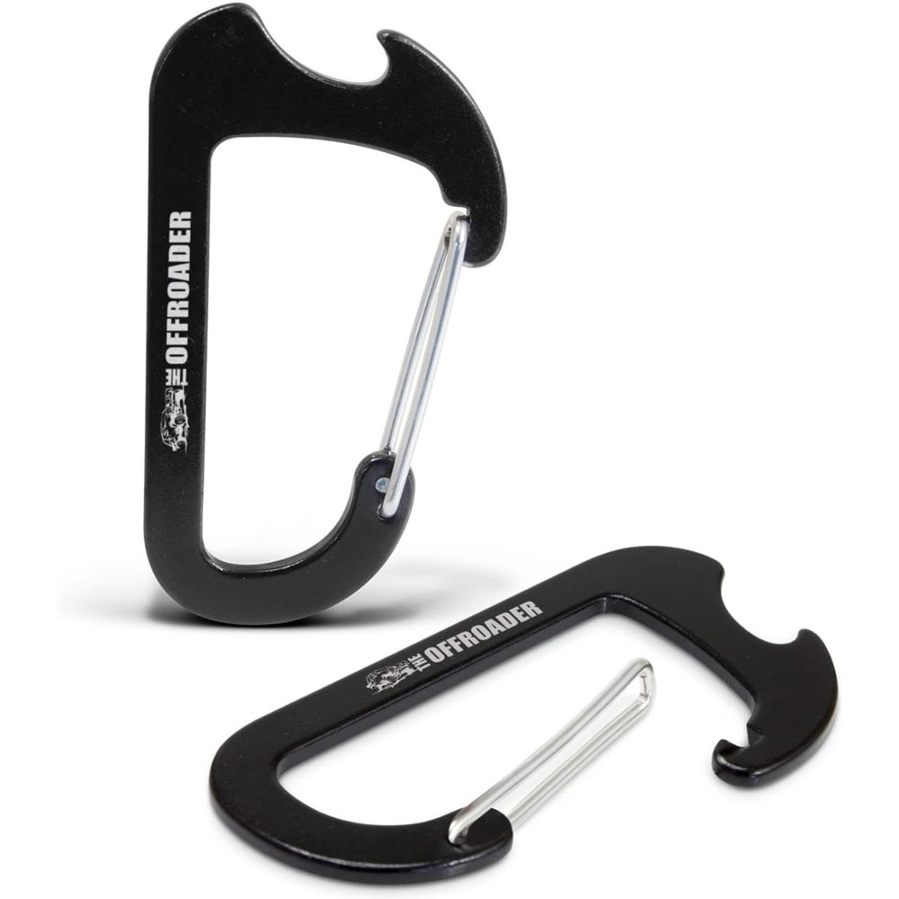 Karabiner-Flaschenöffner aus Aluminium