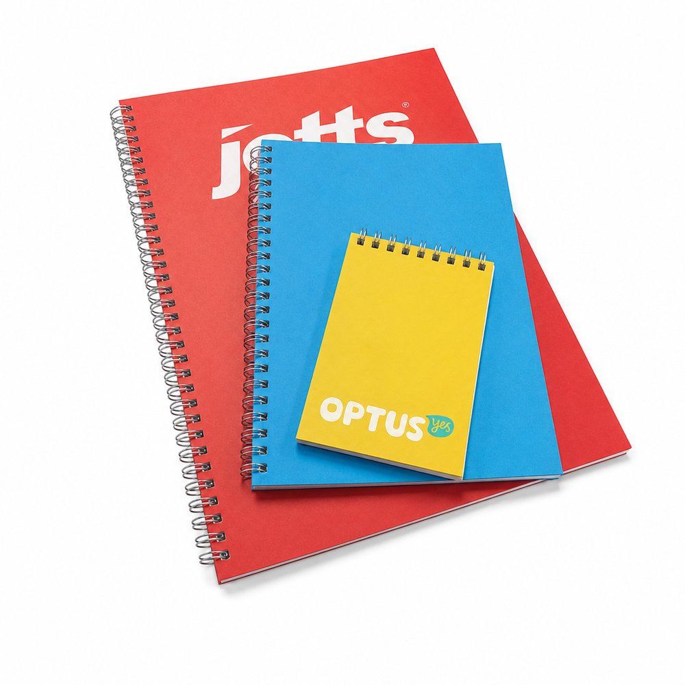 Benutzerdefinierte A4 Wiro Notebooks (Softcover)