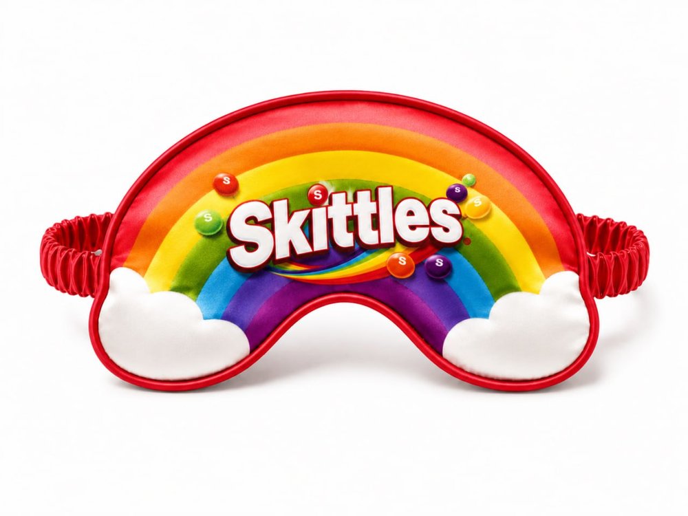 Individuell geformte Satin-Schlafmasken (Vollfarbdruck)