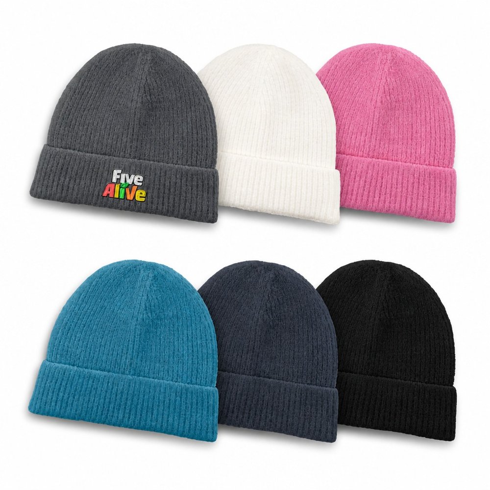 Gemütliche Bürstenstrick-Kinderbeanie