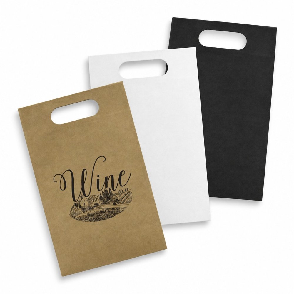 Verstärkter Kraftpapier-Weinbeutel