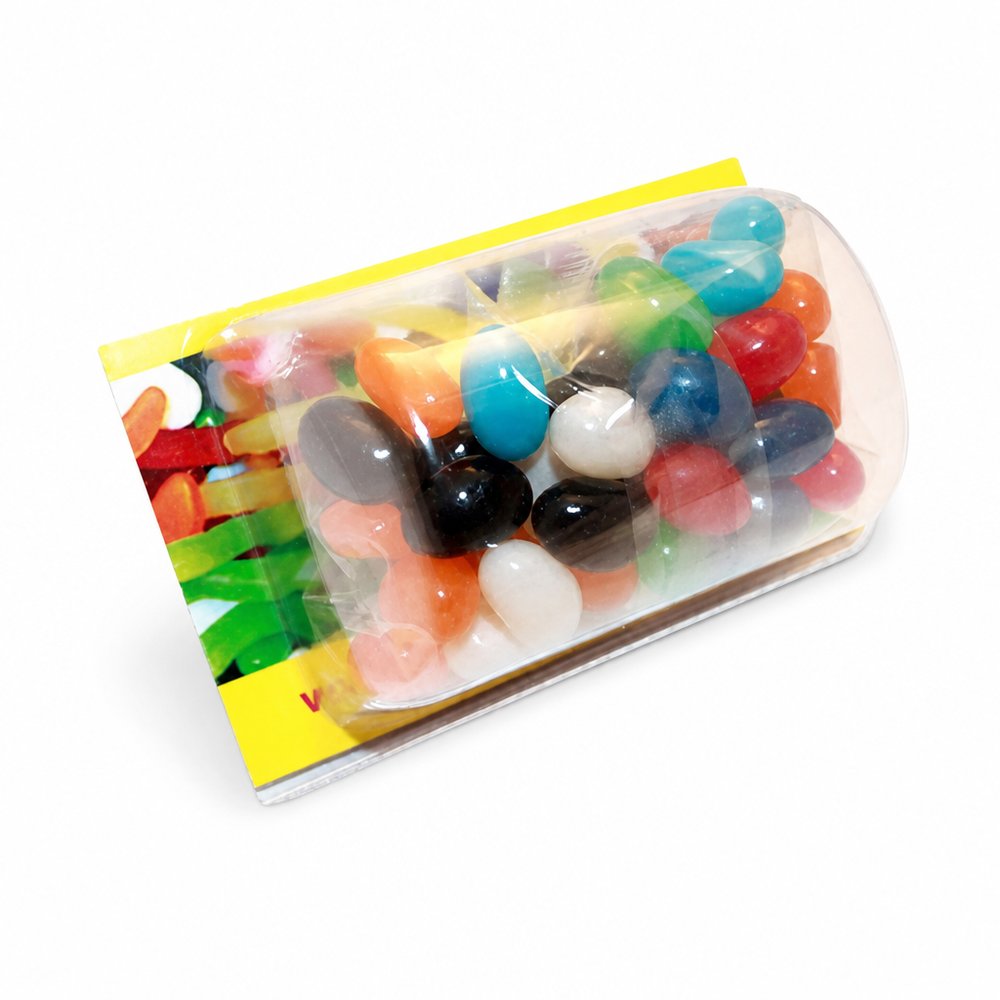 Bedruckter Visitenkartenhalter mit Jelly Beans