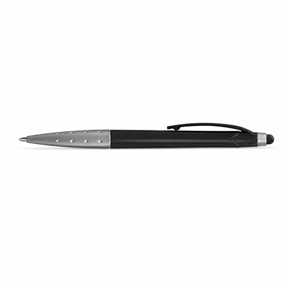 Orbit Drehkugelschreiber mit Stylus im Metallic-Look