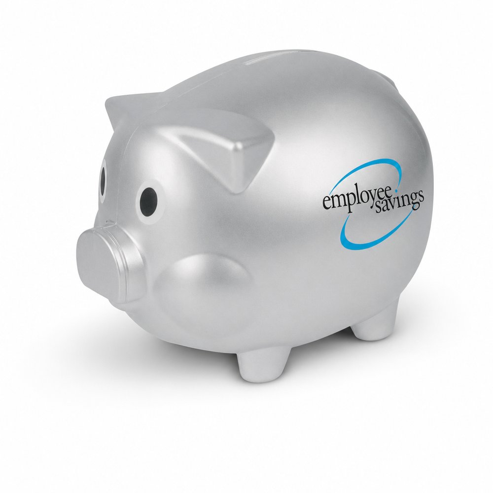 Silberne Sparschweine