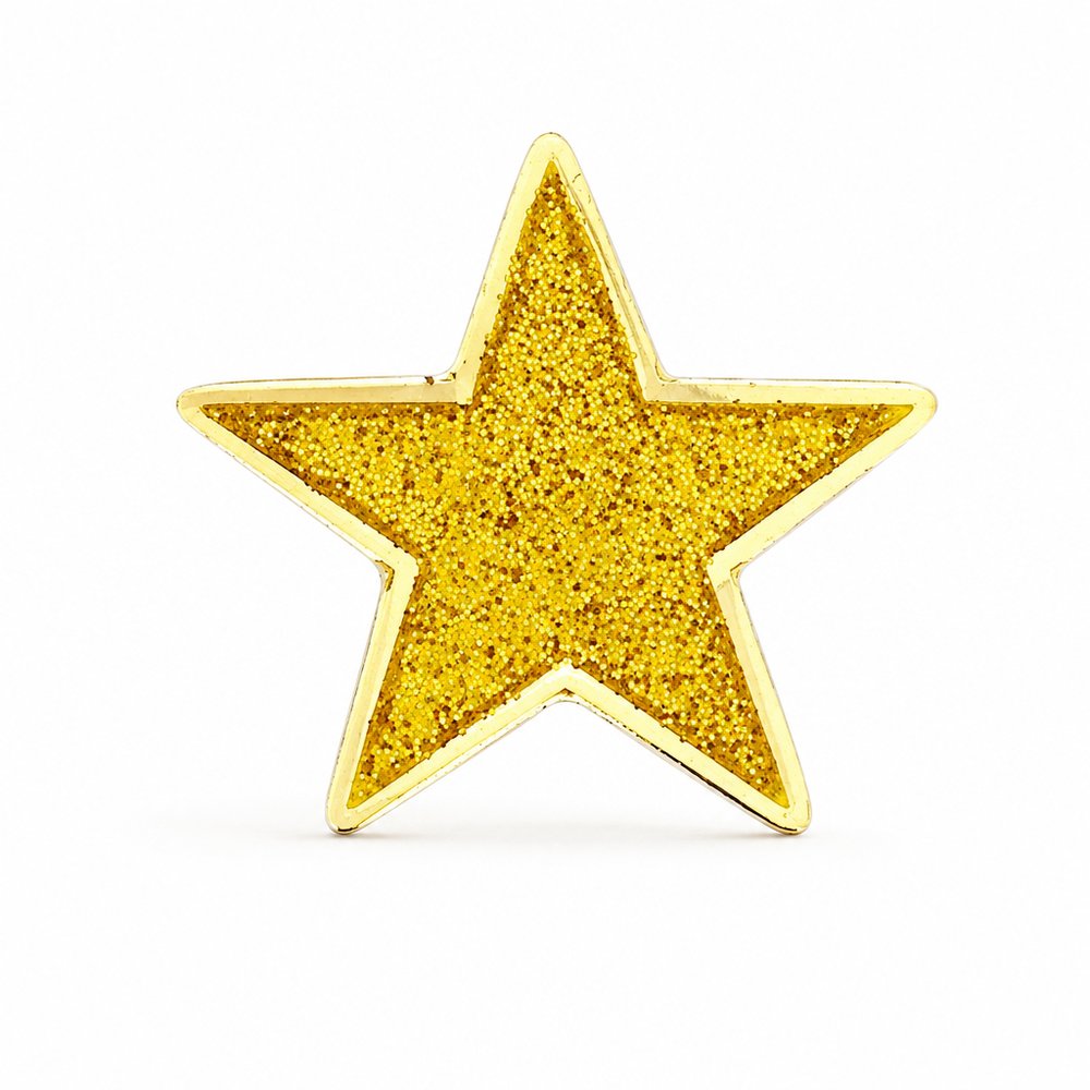 Glitter Metal Abzeichen