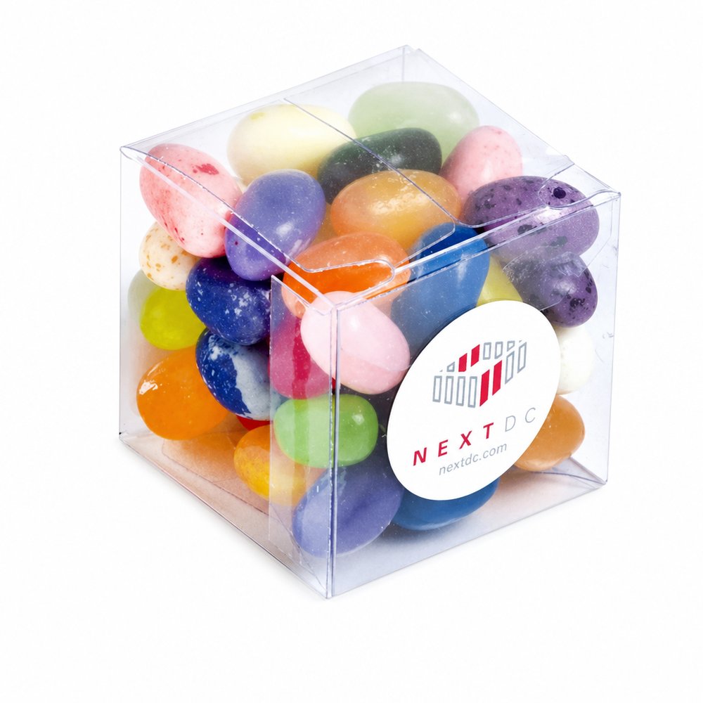Würfel gefüllt mit JELLY BELLY Jelly Beans (60g)