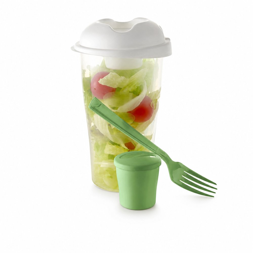 Lunch Salad Shaker Cups mit Gabel (900ml)