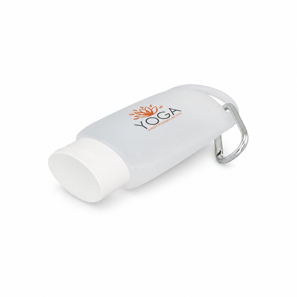 Individuelles Hand-Desinfektionsgel mit Karabiner 55ml