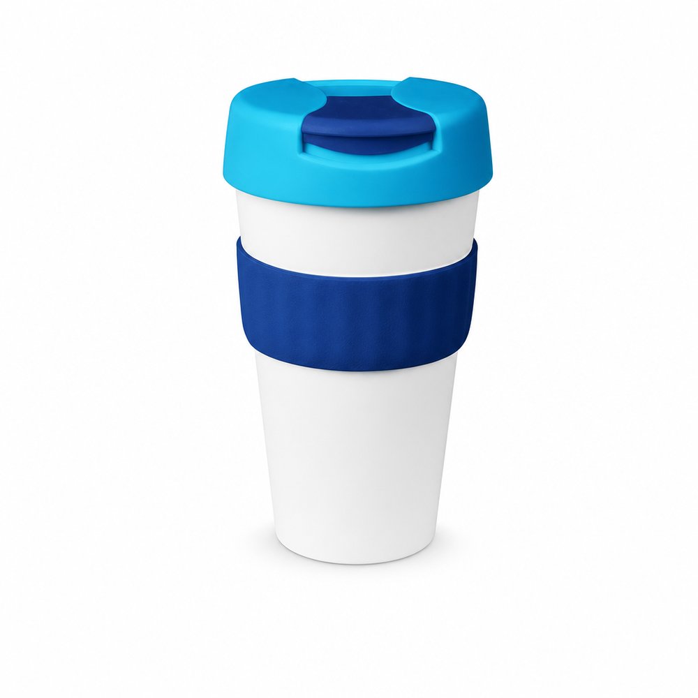 Metro Großer Mehrweg-Kaffeebecher mit Klappdeckel 535ml