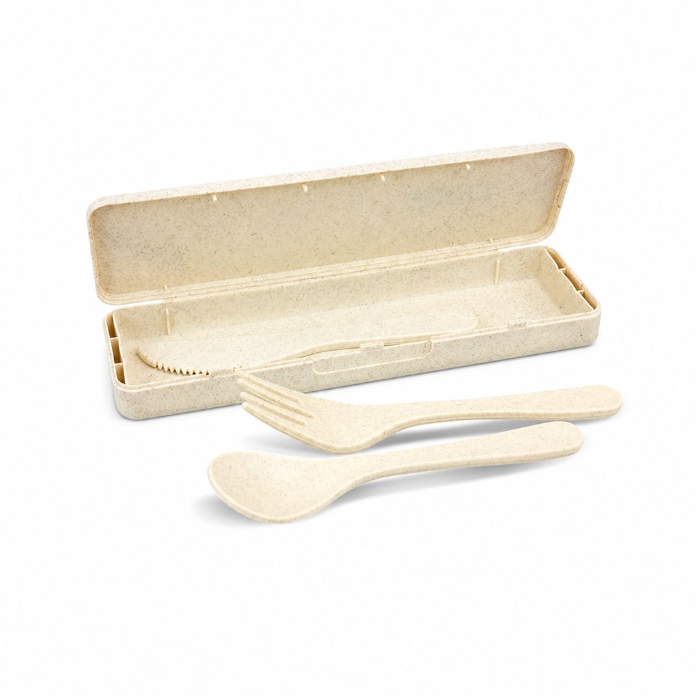 Eco Strohhülsen Bestecksets