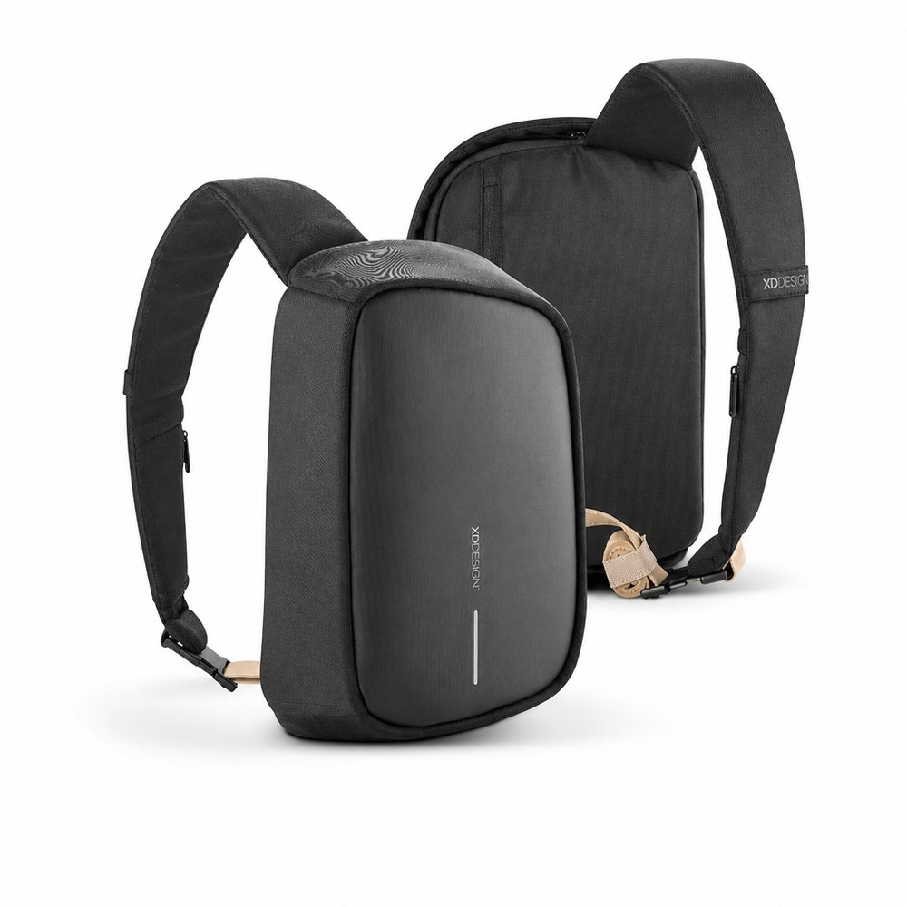 Anti-Theft RPET Sling Bag with USB Port