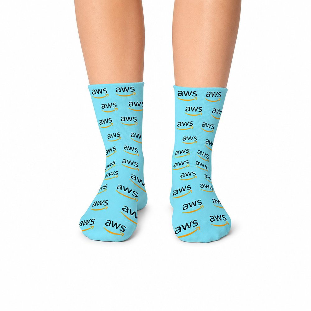 Custom Dress Socks with All-Over Print Branding