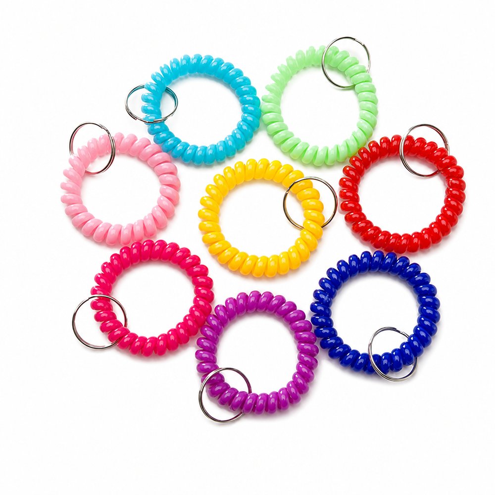 Spring Coil Wrist Band Schlüsselanhänger