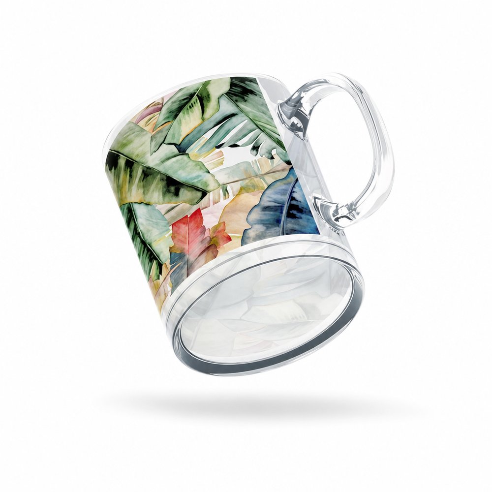 Vollfarbig bedruckte Glasbecher (350 ml)