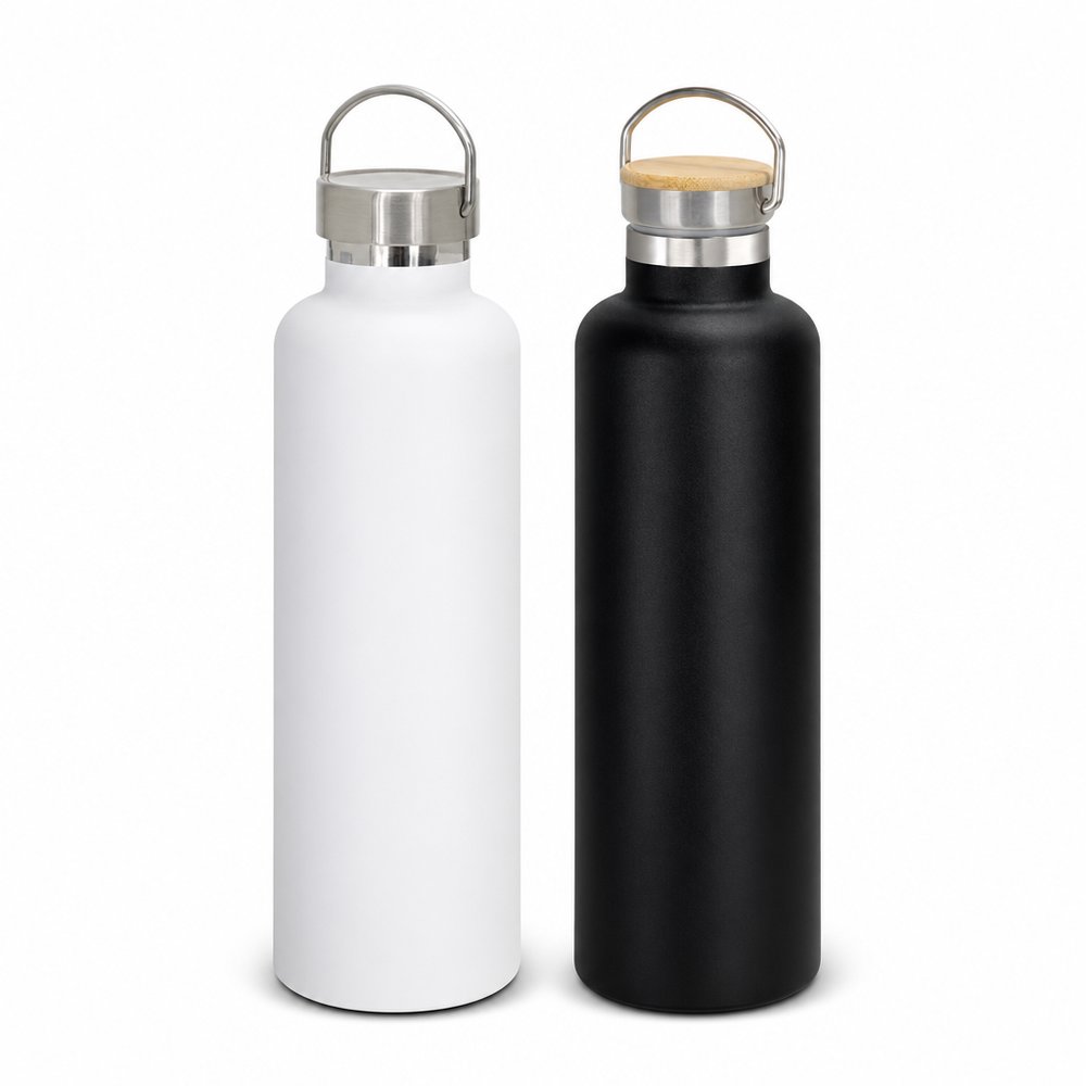 Jala Edelstahl-Bambus-Thermoflaschen (1L)
