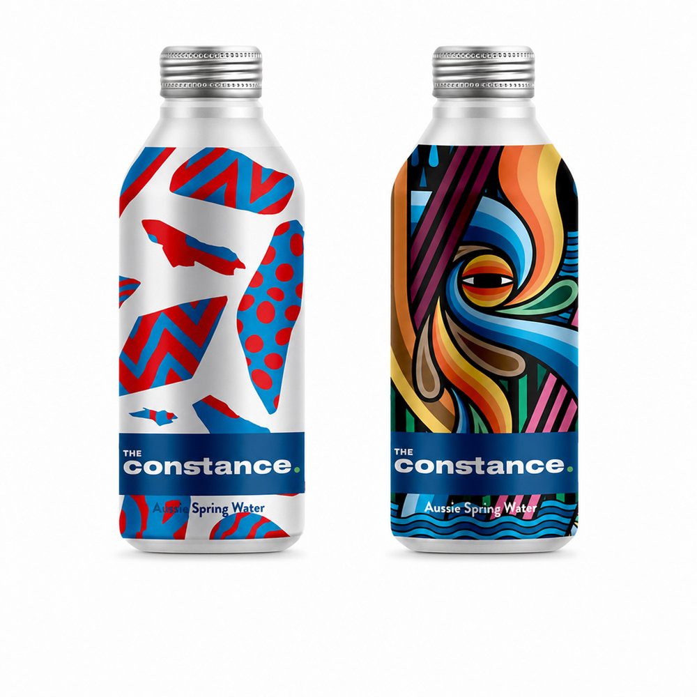Mit Wasser gefüllte Aluminiumflaschen (450ml)