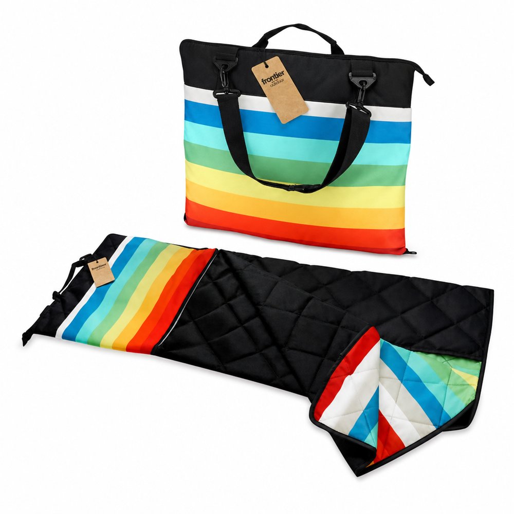Regenbogen-Picknickdecken