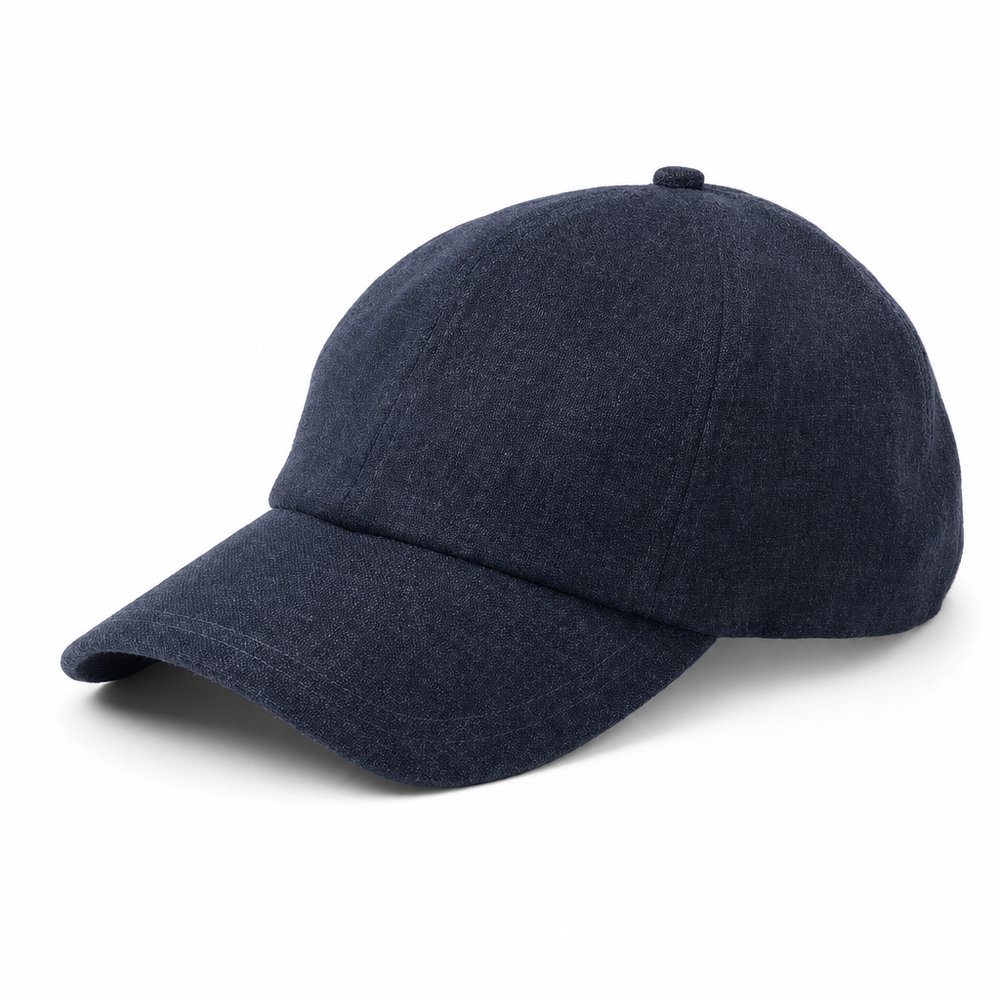 Caps Aus Leinenmischgewebe