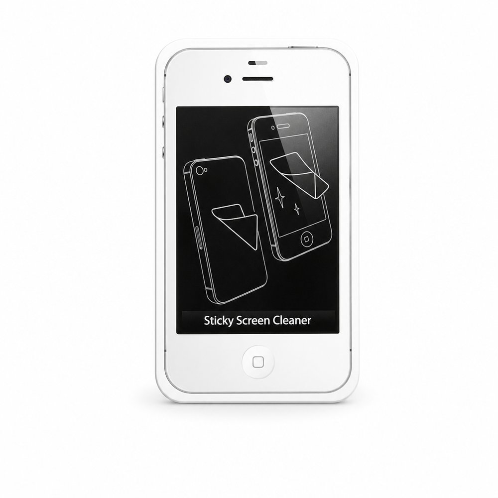 Microfaser iPhone oder iPad Aufkleber