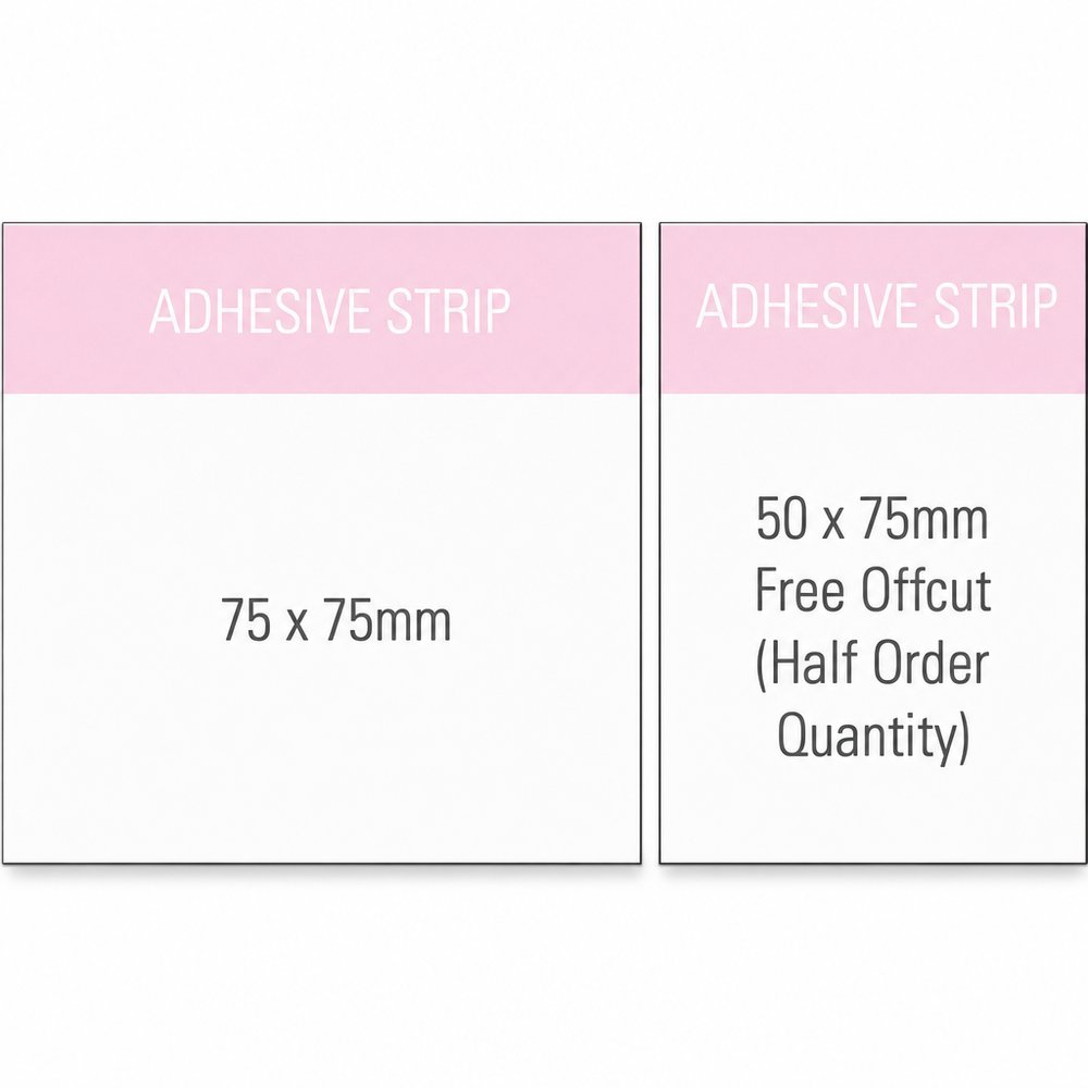 Haftnotizblock 75x75mm einfarbig bedruckt