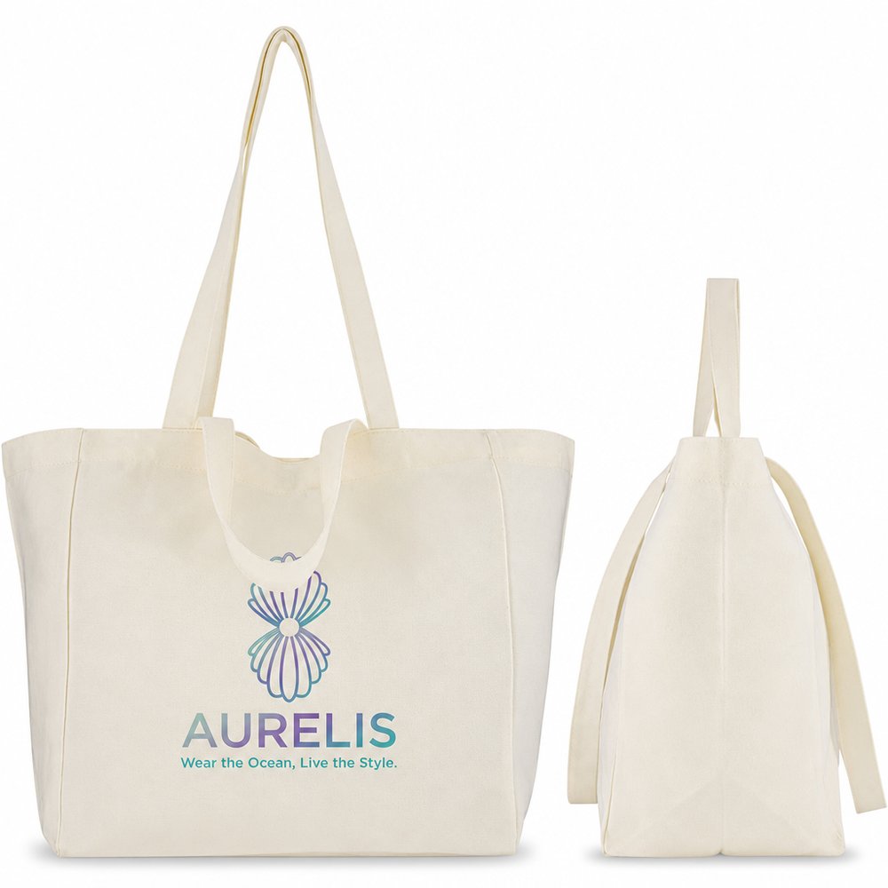 Splendid Canvas-Tote aus Recyclingstoff mit Magnetverschluss