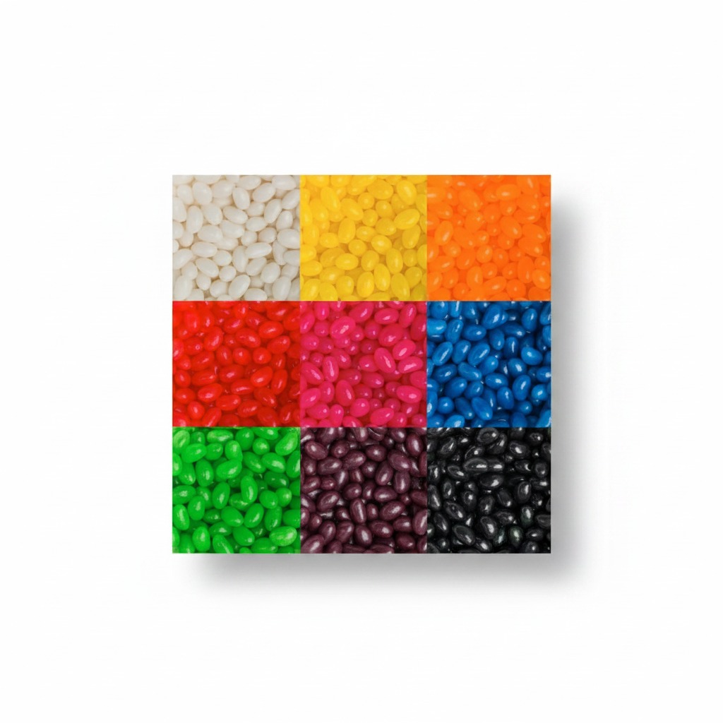 Mini Jelly Beans in Markenfarben Großpackung