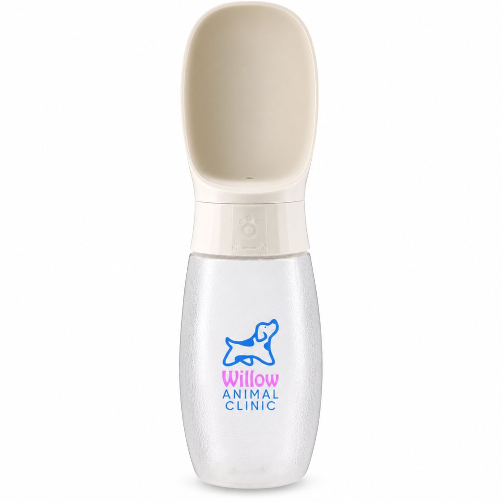 Trinkflasche für Haustiere mit Napf