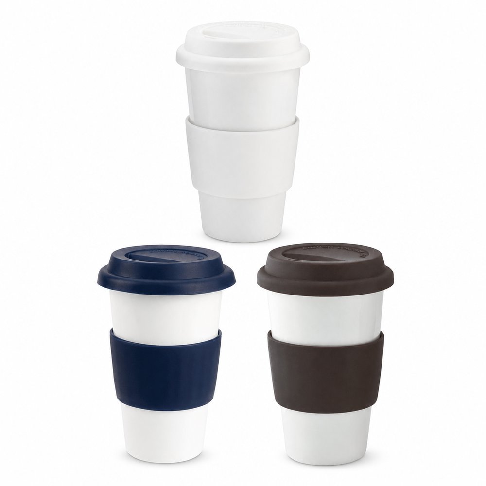 Doppelwandige Keramik-Kaffeetasse 300ml