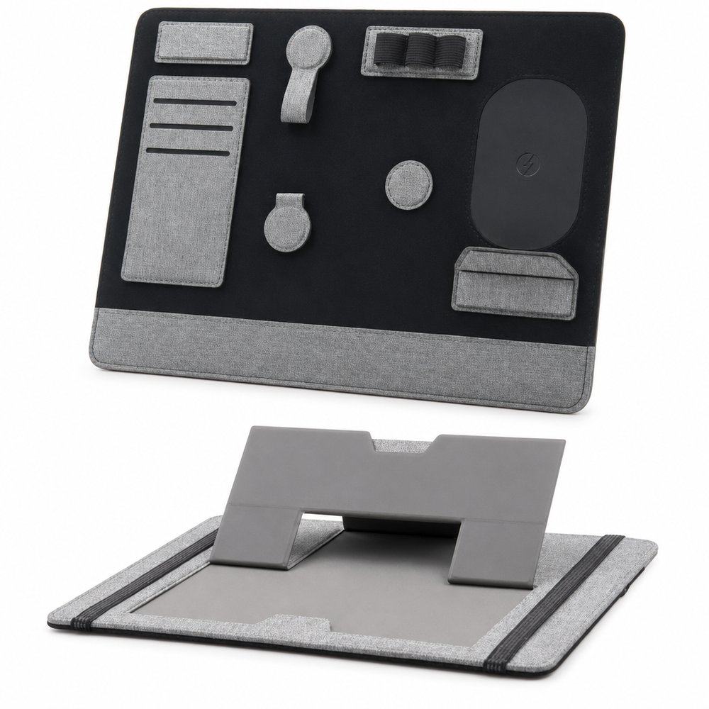 Clipboard Pro rPET Laptop-Organizer mit Ladefunktion