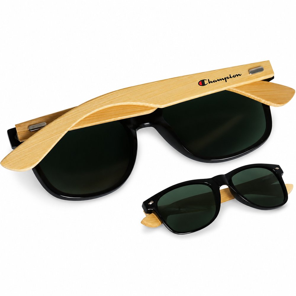 Sonnenbrille mit Bambusbügeln und Tönung