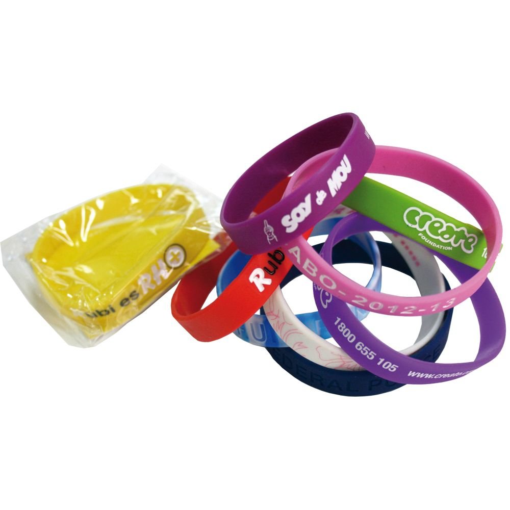 Silikon-Armbänder 12mm individuell bedruckt