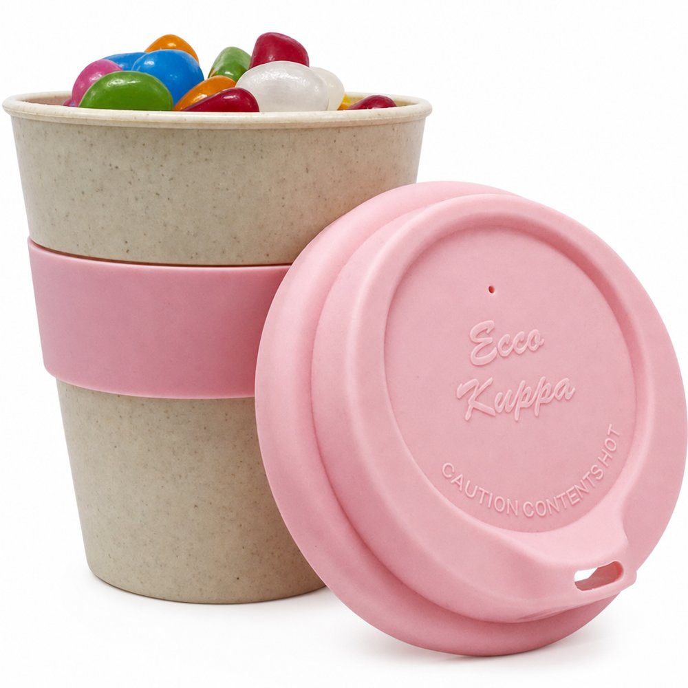 Jelly Beans im Bambus-Mehrwegbecher