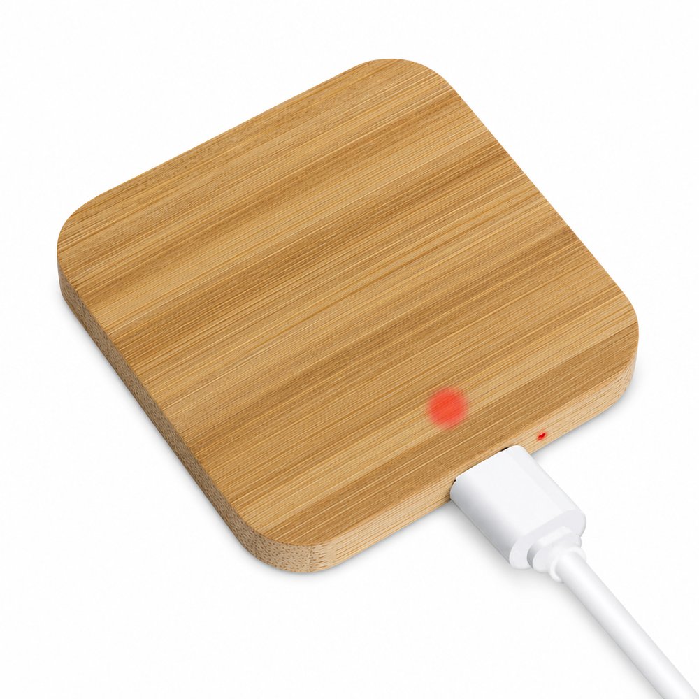 Riley 15W Magnet-Wireless-Charger aus Bambus