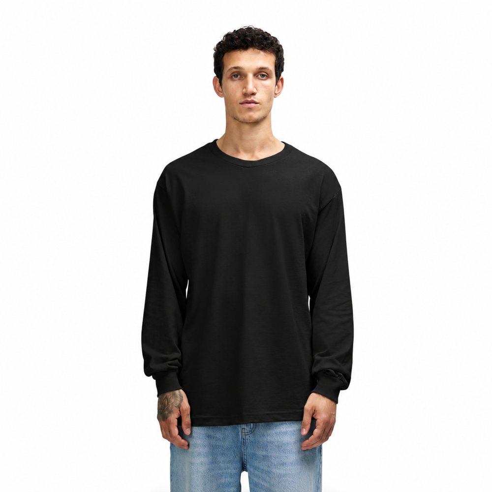 American Apparel Schweres Baumwoll-Langarmshirt