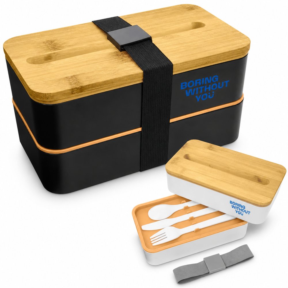 RPP Bambus-Lunchbox mit Besteckfach