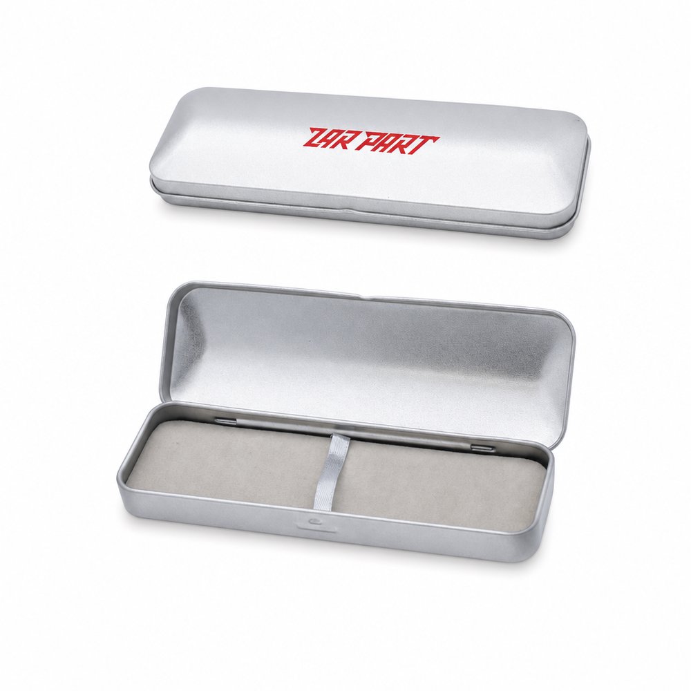 Geschenkbox aus gebürstetem Metall