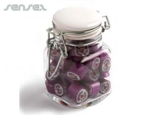 Promotional Rock Candy in Clip-Verschluss Jars (65G)