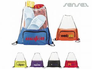 Werbeartikel Mesh Top Drawstring Backpacks