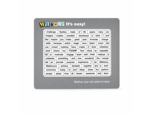 Promotional Magnetic Poetry Word Puzzles (150 x 210 mm)