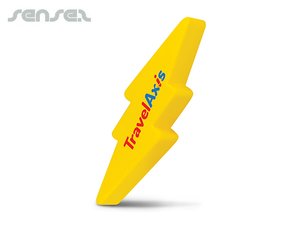 Promotional Lightning Bolt Stressball