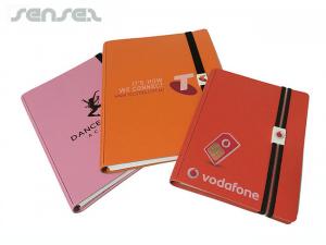 Werbeartikel A6 recyceltem Leder Notebooks und Clip Gedruckt