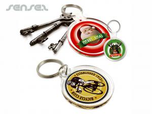 Runde Acrylschl&uuml;sselringe (&Oslash; 5 Cm)