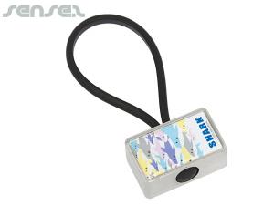 Werbeartikel Mercus Metall-Schl&uuml;sselanh&auml;nger - rechteckig