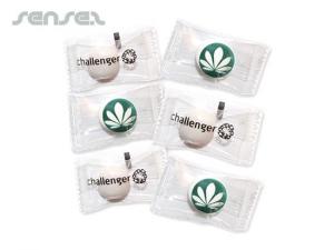Promotional G&uuml;nstige einzeln verpackte z&auml;he Pfefferminzbonbons