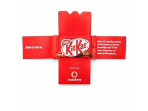 Promotional Kit Kat in gedruckter H&uuml;llen