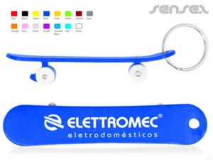 Werbeartikel Skateboard Bottle Opener Keychain