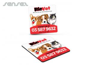 Werbeartikel K&uuml;hlschrankmagnete Quadrat gro&szlig;