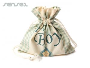 Werbeartikel Vollfarbige Baumwoll-Kordelzugbeutel (150 g / m&sup2;)