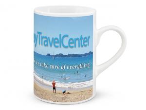 Werbeartikel Slimline Steingut Becher