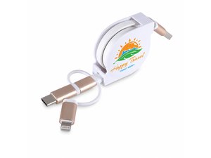 Promotional Cosmo Compact Multi Retractable Kabel